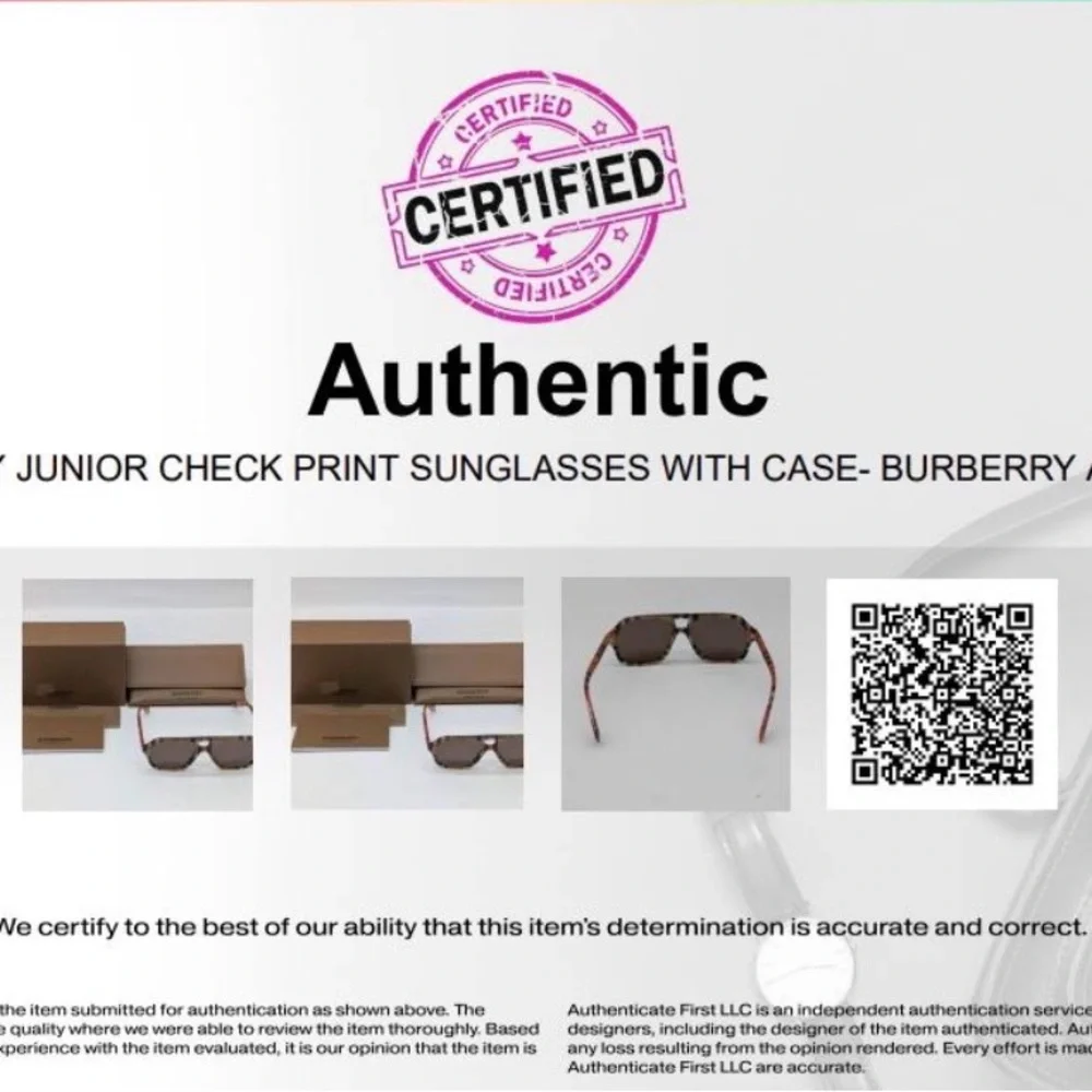 Burberry Brown/Tortoiseshell Sunglasses with Branded Case and Box